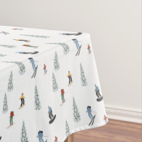 Winter Downhill Pattern Tablecloth