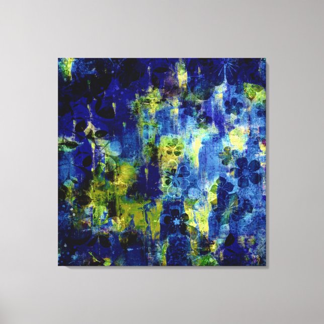 Winter Dreaming Abstract Painting Canvas Print (Front)