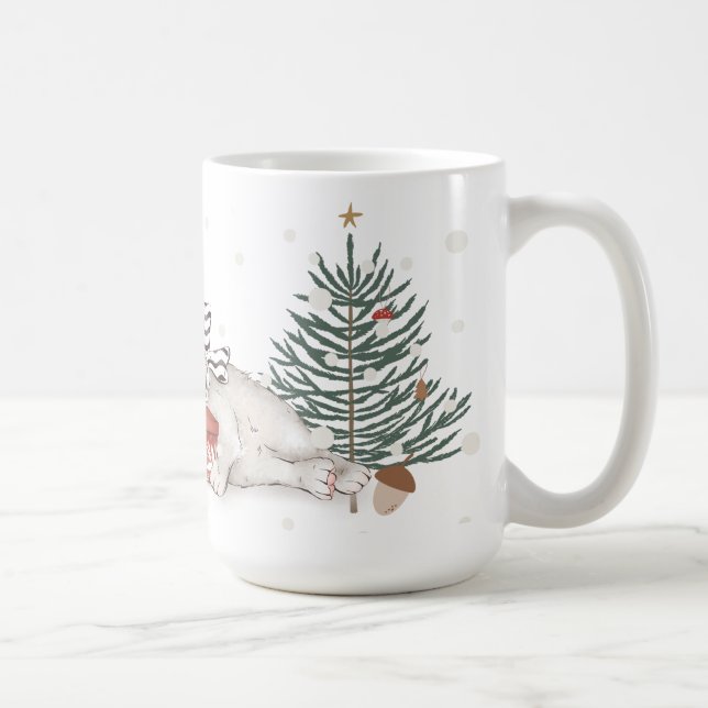 Winter Dreams - Whimsical Holiday Mug (Right)