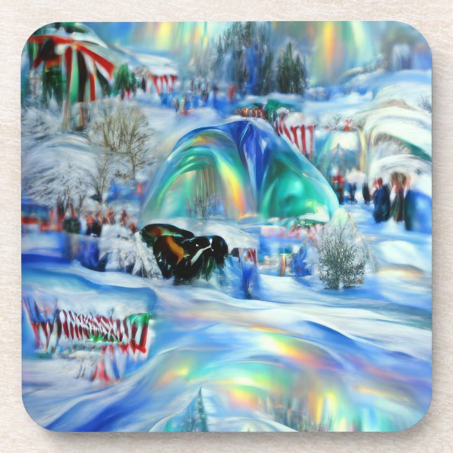 Winter Dreamscape Beverage Coaster (Front)