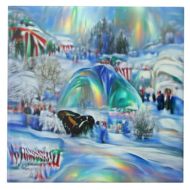 Winter Dreamscape Ceramic Tile (Front)
