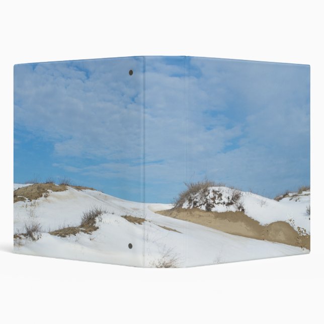 Winter dunes landscape 3 ring binder (Background)