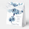 Winter Dusty Blue Peony Wedding Favor Box