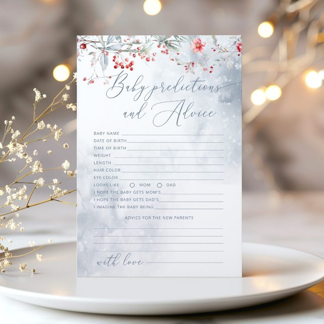 Winter Dusty blue Predictions and advice card (Creator Uploaded)