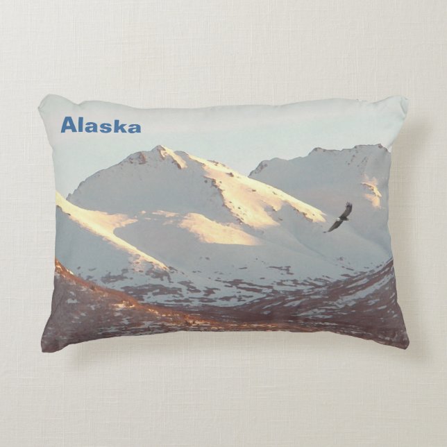 Winter Eagle Accent Pillow (Front)