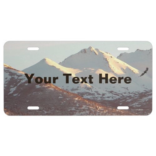 Winter Eagle License Plate