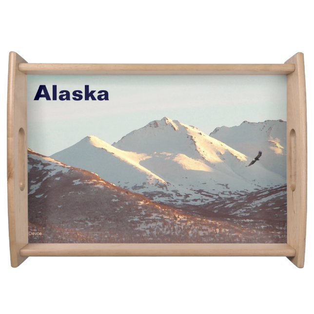 Winter Eagle Serving Tray (Front)