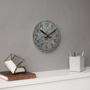 Winter Earth 3 Large Clock