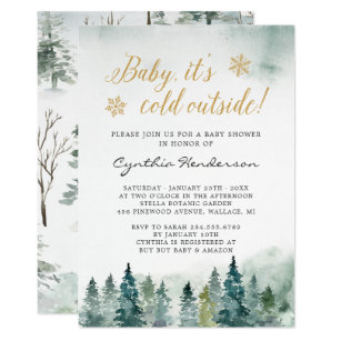 nature baby shower invitations