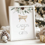 Winter elegant nursery cards and gifts poster<br><div class="desc">Winter elegant nursery cards and gifts poster.
Matching items available.</div>