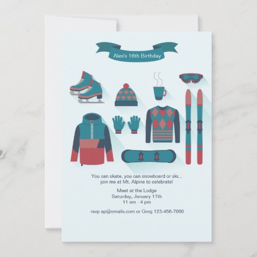 Winter Elements Invitation