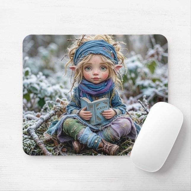 Winter Elf Mouse Pad (With Mouse)