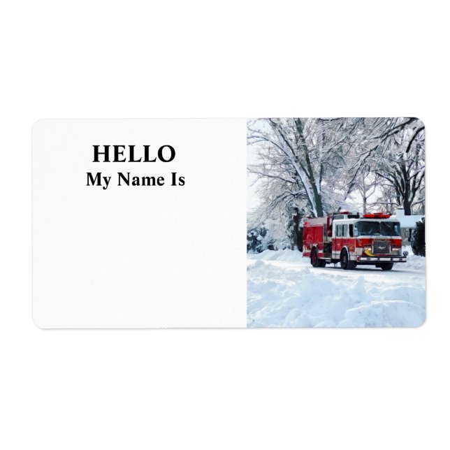 Winter Emergency Label (Front)