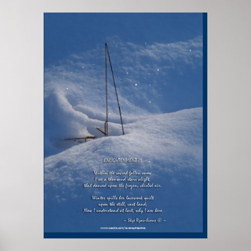 Winter Enlightenment Poem Photo Print