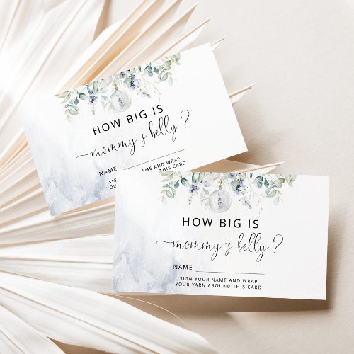 Winter eucalyptus how big is mommys belly enclosure card