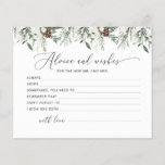 Winter evergreen advice and wishes bridal shower<br><div class="desc">Winter evergreen advice and wishes bridal shower
Matching items available.</div>