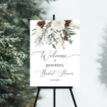 Winter evergreen bridal shower welcome foam board<br><div class="desc">Winter evergreen bridal shower welcome Foam Board
Matching items available.</div>