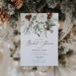 Winter evergreen elegant bridal shower invitation<br><div class="desc">Winter evergreen elegant bridal shower invitation
Matching items available.</div>
