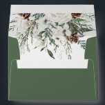 Winter evergreen elegant wedding envelope<br><div class="desc">Winter evergreen elegant wedding envelope
Matching items available.</div>