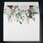 Winter evergreen elegant wedding envelope<br><div class="desc">Winter evergreen elegant wedding envelope
Matching items available.</div>