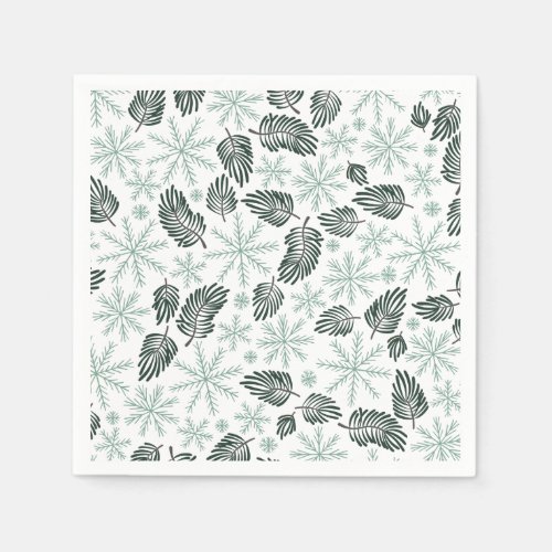 Winter Evergreen Holiday  Napkins