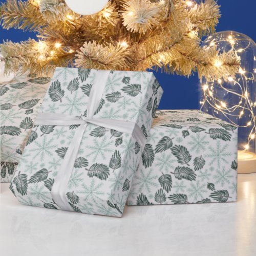 Winter Evergreen Holiday  Wrapping Paper