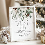 Winter evergreen Pacifier hunt baby shower game Poster<br><div class="desc">Winter evergreen Pacifier hunt baby shower game Poster
Matching items available.</div>