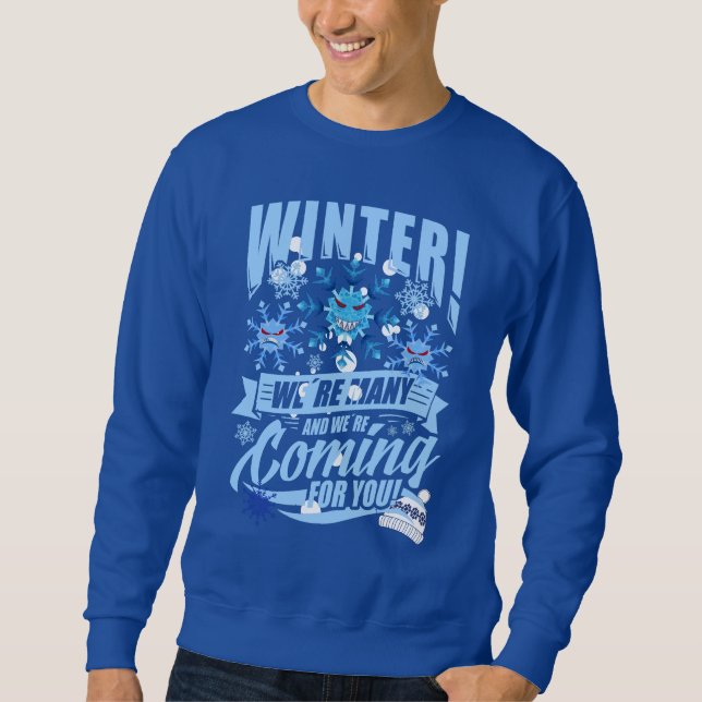 Winter - evil snowflakes sweatshirt (Front)