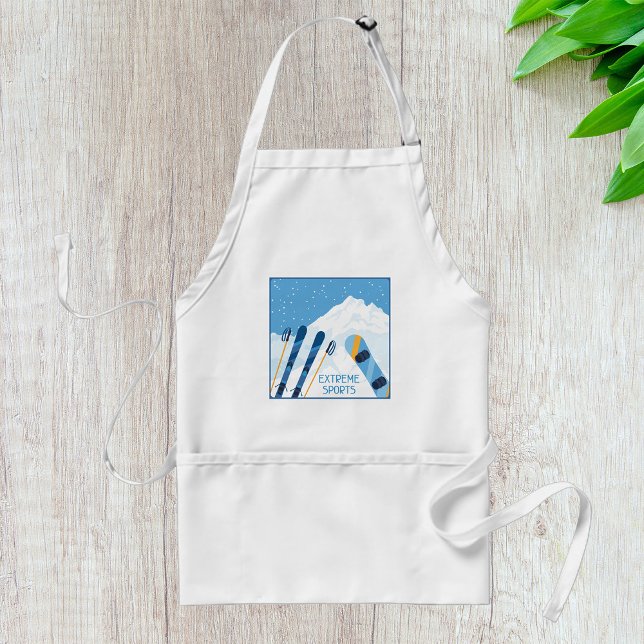 Winter Extreme Sports Adult Apron (Creator Uploaded)