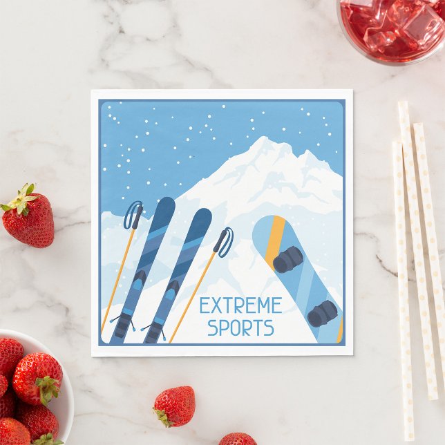 Winter Extreme Sports Napkins (Creator Uploaded)