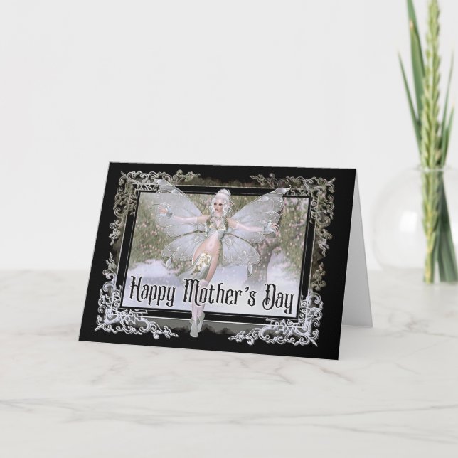 Winter Faerie - Fantasy Mother's Day Card (Front)