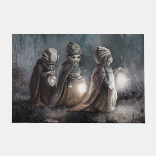 Winter Fairies Entry Door Rug