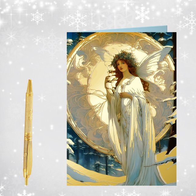 winter fairy -artisic  foil greeting card (Creator Uploaded)