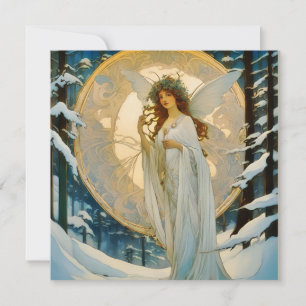 winter fairy -artisic holiday card