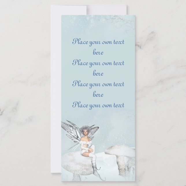 Winter fairy bookmark Customize (Front)