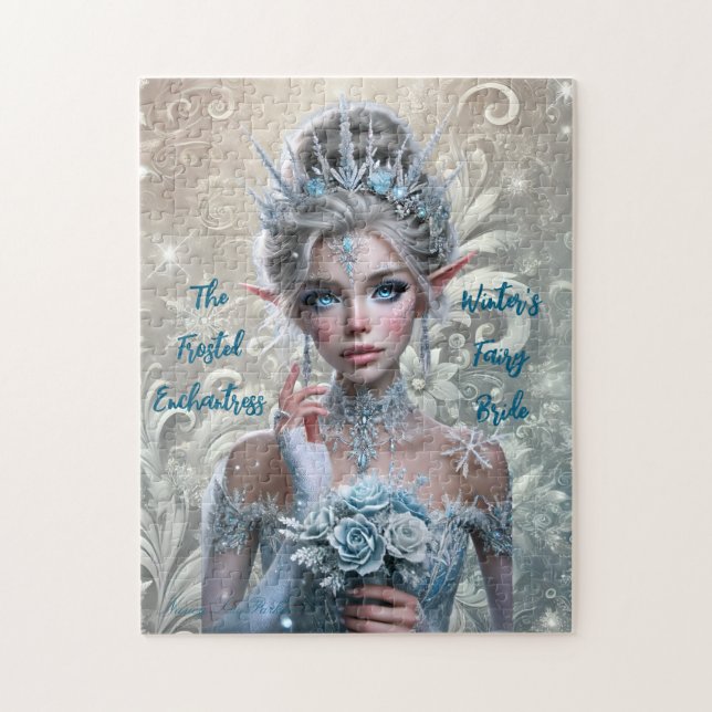 Winter Fairy Bride Enchanted Snow Queen Jigsaw Puzzle (Vertical)