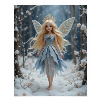 Winter Fairy Enchantment Poster