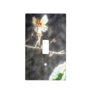 Winter fairy light switch cover