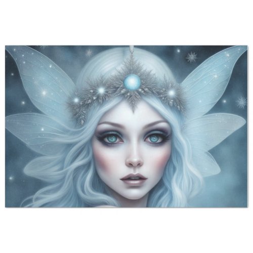 Winter Fairy Queen Decoupage Paper 