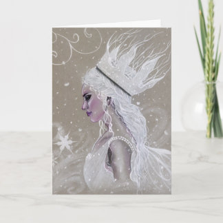 Winter Fairy Queen Greeting Card