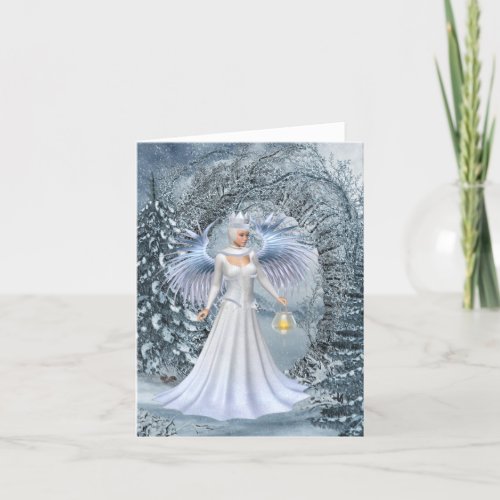 Winter Fairy Queen Holiday Card