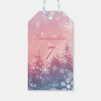 Winter Fairy Tale Gift Tags, Enchanted Snowscape Tags