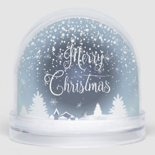 Winter Fairy Tale Night Fantasy Snowy Forest Snow Globe