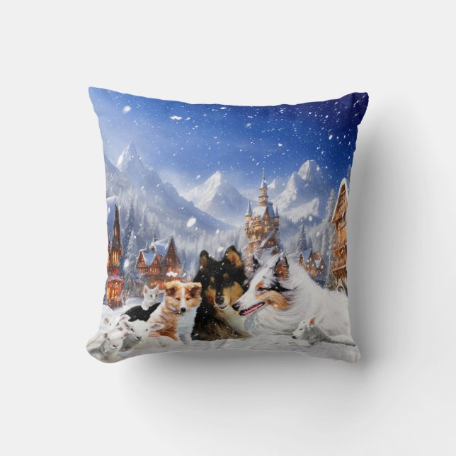 Winter Fairytale - Spring Monet Throw Pillow (Front)