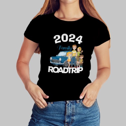 Winter Family Road Trip 2024 Family Holiday trip T_Shirt