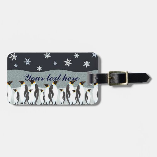 Winter fantasy luggage tag