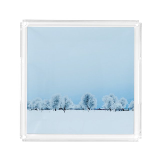 Winter Farm Acrylic Tray (Front)