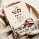 Winter Farm Animals Christmas Baby Shower Invitation<br><div class="desc">Invite your loved ones to a cozy and charming celebration with our "Woodland Winter Christmas" Baby Shower Invitation. Designed to capture the serene beauty of a winter forest and the festive spirit of Christmas, this invitation is perfect for a heartwarming baby shower. Features: Enchanting Design: The invitation features a picturesque...</div>