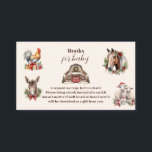 Winter Farm Animals Christmas Books for Baby  Enclosure Card<br><div class="desc">Enhance your baby shower with our "Woodland Winter Christmas" Baby Shower Books for Baby Enclosure Card. This charming card is designed to invite guests to contribute to your little one’s library, blending the cozy elegance of a winter woodland with the festive spirit of Christmas. Features: Enchanting Design: The enclosure card...</div>