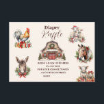 Winter Farm Animals Christmas Diapper Raffle Enclosure Card<br><div class="desc">Add a festive touch to your baby shower with our "Woodland Winter Christmas" Diaper Raffle Enclosure Card. This charming card invites guests to participate in a diaper raffle, seamlessly blending the cozy allure of a winter woodland with the joyous spirit of Christmas. Features: Whimsical Design: The enclosure card features a...</div>